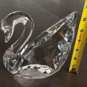 Vintage Swarovski Large figurine Big "Swan" 6 1/2” Soulmates collection Austria